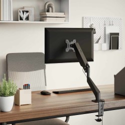 Bras pour moniteur unique 27 pouces max ressort à gaz 10 kg 