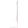 Barrière de sécurité de lit d'enfant Rose 180x25 cm Tissu 