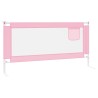 Barrière de sécurité de lit d'enfant Rose 180x25 cm Tissu 
