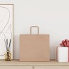 Sacs en papier 250 pcs avec poignées marron 32x22x28 cm 