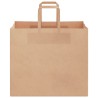 Sacs en papier 250 pcs avec poignées marron 32x22x28 cm 