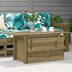 Table de jardin 100x50x75 cm bois de pin imprégné 