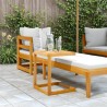 Table en forme de C 42x40x50 cm bois massif d'acacia 