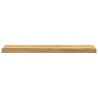 Appuis de fenêtre 2 pcs marron clair bois de chêne massif 