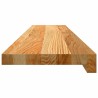 Appuis de fenêtre 2 pcs marron clair bois de chêne massif 