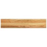 Appuis de fenêtre 2 pcs marron clair bois de chêne massif 