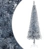 Sapin de Noël étroit Argenté 240 cm  