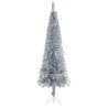 Sapin de Noël étroit Argenté 240 cm  