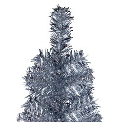 Sapin de Noël étroit Argenté 240 cm  