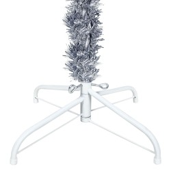 Sapin de Noël étroit Argenté 240 cm  