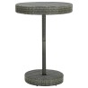 Table de jardin Gris 75,5x106 cm Résine tressée 