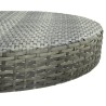 Table de jardin Gris 75,5x106 cm Résine tressée 