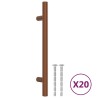 Poignées d'armoire 20 pcs bronze 128 mm acier inoxydable 