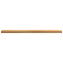 Appuis de fenêtre 2 pcs marron clair bois de chêne massif 