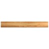 Appuis de fenêtre 2 pcs marron clair bois de chêne massif 