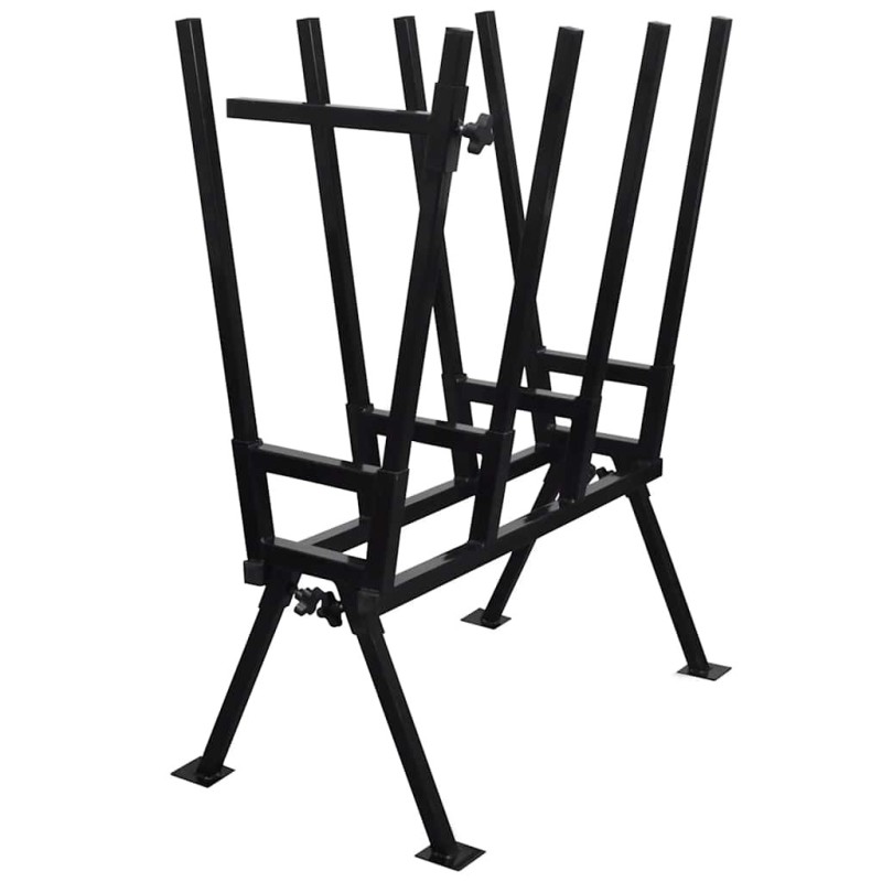 Tréteau enduit de poudre noir pour travail en bois Tréteau enduit de poudre noir pour travail en bois