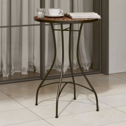 Table de bistro mosaïque terre cuite Ø50x70 cm céramique 