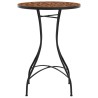 Table de bistro mosaïque terre cuite Ø50x70 cm céramique 