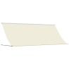 Auvent rétractable crème 350x150 m tissu et acier 