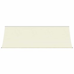 Auvent rétractable crème 350x150 m tissu et acier 