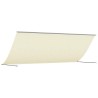 Auvent rétractable crème 350x150 m tissu et acier 