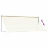 Auvent rétractable crème 350x150 m tissu et acier 