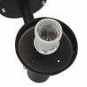 Applique murale extérieure Noir Acier Inoxydable IP44 