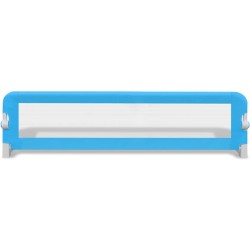 Barrière de lit de sécurité pour tout-petits 2pcs Bleu 150x42cm 