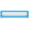 Barrière de lit de sécurité pour tout-petits 2pcs Bleu 150x42cm 