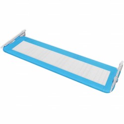 Barrière de lit de sécurité pour tout-petits 2pcs Bleu 150x42cm 