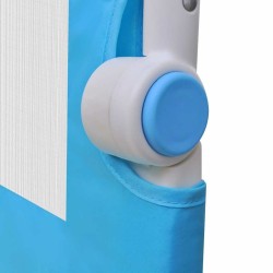 Barrière de lit de sécurité pour tout-petits 2pcs Bleu 150x42cm 