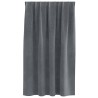 Rideaux opaques avec bande de sommet 2 pcs en velours gris clair super 