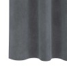 Rideaux opaques avec bande de sommet 2 pcs en velours gris clair super 