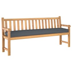 Coussins de palette pour banc 2 pcs anthracite 200x40x8 cm en tissu Oxford 