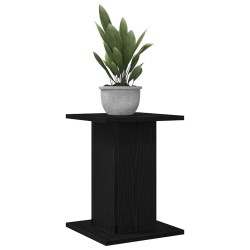 Support de plante 2 pcs Chêne noir 30x30x40 cm Bois reconstitué 