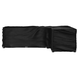 Housse de salon de jardin en forme de L 18 œillets 285x220x80cm 