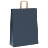 Sacs en papier 250 pcs avec poignées bleu 32x12x42 cm 