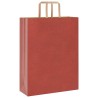 Sacs en papier 250 pcs avec poignées rouge 32x12x42 cm 