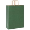 Sacs en papier 250 pcs avec poignées vert 32x12x42 cm 