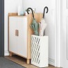 Support de parapluie blanc 28x12x41 cm en acier 