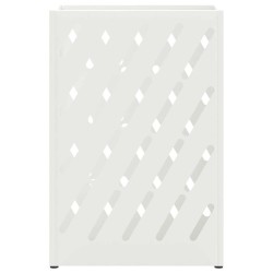 Support de parapluie blanc 28x12x41 cm en acier 