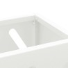 Support de parapluie blanc 28x12x41 cm en acier 