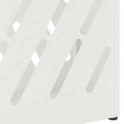 Support de parapluie blanc 28x12x41 cm en acier 