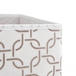 Boîtes de rangement pliables 10 pcs crème tissu intissé 