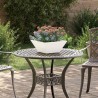 Jardinières bowl , 5 pièces blanches, 35x35x15 cm en acier. 