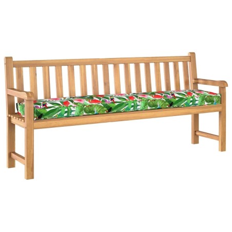 Coussin Pallet Pour Banc Tropical Jungle 200 x 40 x 8 cm Tissu Oxford 