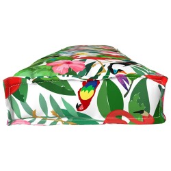 Coussin Pallet Pour Banc Tropical Jungle 200 x 40 x 8 cm Tissu Oxford 