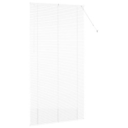 Store de Fenêtre avec des rideaux Autre Blanc 80 x 130 cm Aluminium 