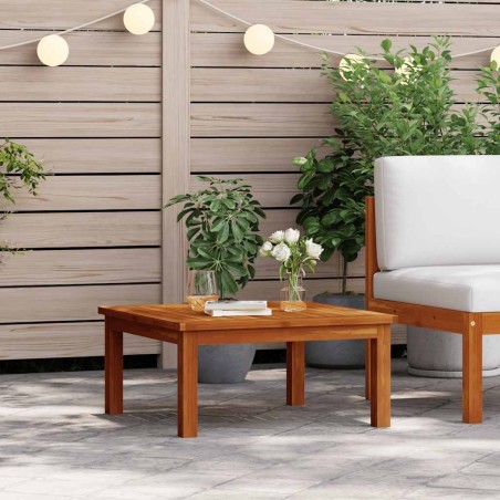 Table de salon de jardin 63x63x30 cm Bois solide d'acacia 