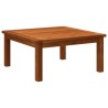 Table de salon de jardin 63x63x30 cm Bois solide d'acacia 